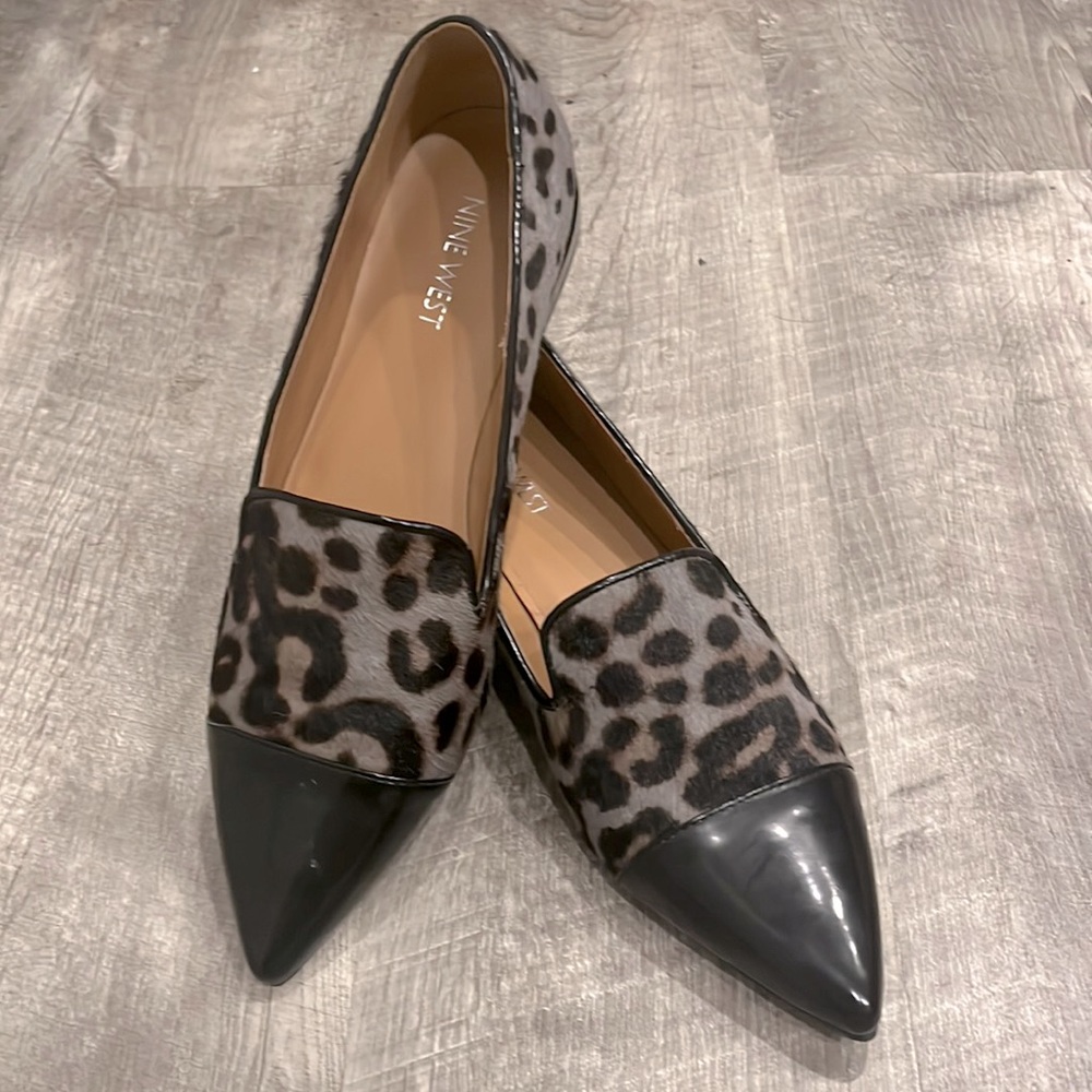 Nine West animal print flats